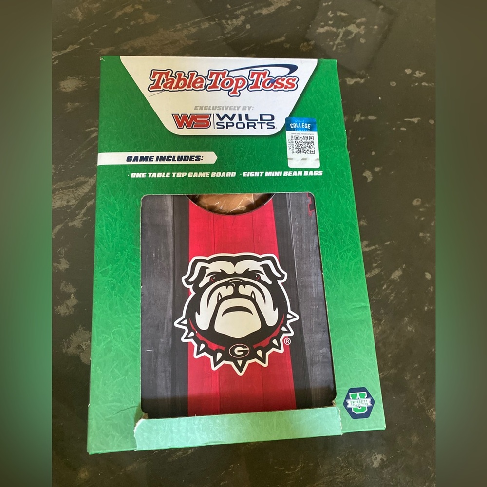 Georgia Bulldogs Wild Sports Table Top Toss Mini Bean Bag Game Tailgating